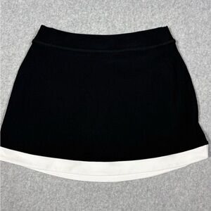 Elegant Black and White Mini Skirt